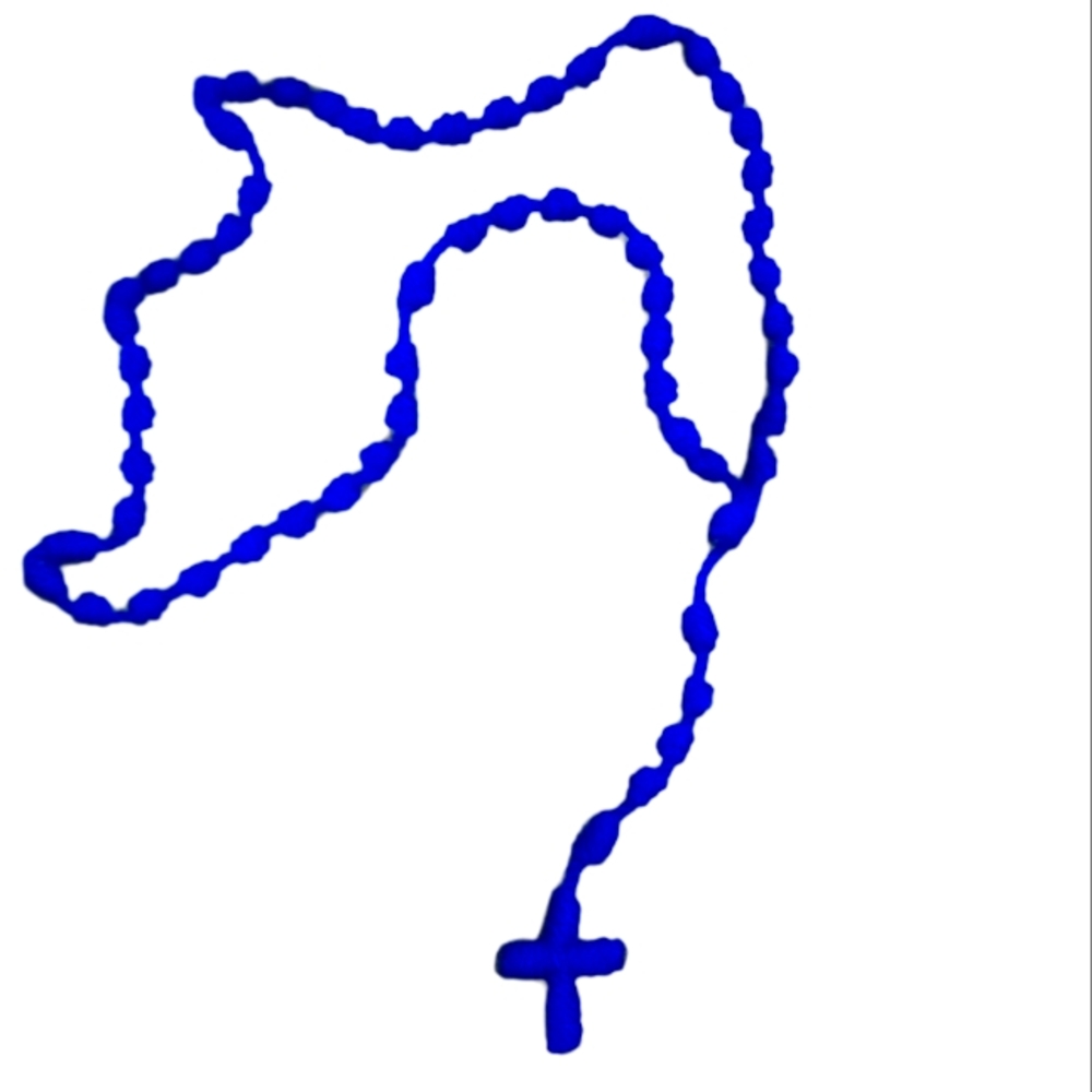 Blue Knotted Rosary Lightweight and Durable Catholic Keepsake Gift